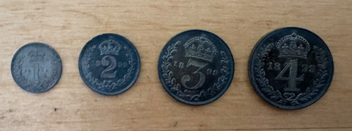 1899 maundy money - full, set