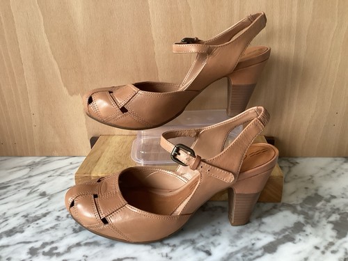 Clarks leather sling back - ,