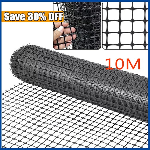 10m black plastic mesh fencing - 10m,