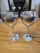 Culinary Concepts Pair Of Silvered Goblets
