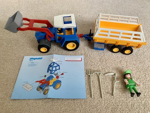 Playmobil tractor with hay - tractor,
