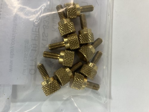 8 knurled brass - 3/8",