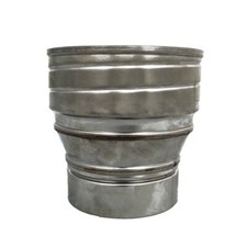 Single To Flex Increasing Adapter Screw-Fix for Flue Systems 4" 100mm - 5" 125mm