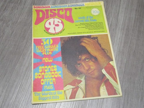 Vintage disco song - 45, book