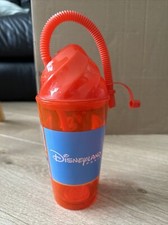 Disneyland Paris Slush Cup With Straw Reusable Minnie Mouse Disney