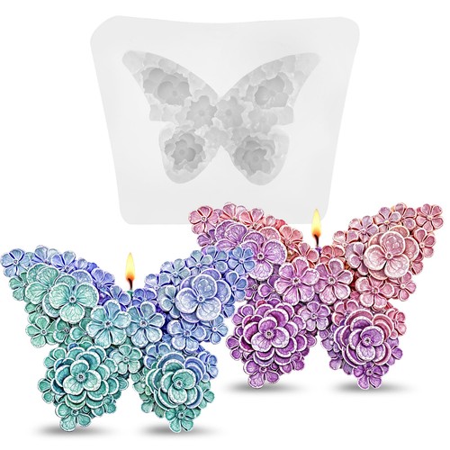 2pcs butterfly flower - 2pcs, 3d