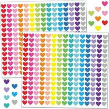 Multicolored Heart Sticker for