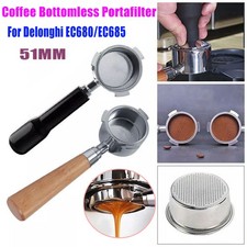 Coffee Bottomless Portafilter For Delonghi EC680/EC685 Filter 51MM Filter Basket