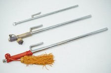 Japanese Meiji Police Patrol Iron Stick Set x3 Jute Iron Replicas 1110F11