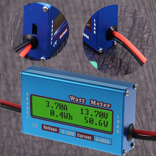 Kit digital watt meter battery - kit,