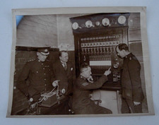 Original Photo Officials Examining New Fire Alarm System Wolverhampton c1921