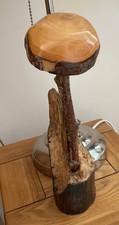 Wooden Mushroom Hand Carved 