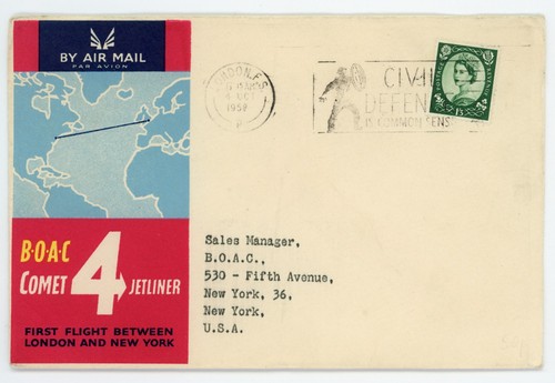 1958 boac comet first - 1958, gb