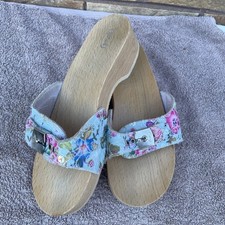 Scholl Exercise Sandals - Size 37 / 4  Scholl Pescura - Blue Flowers