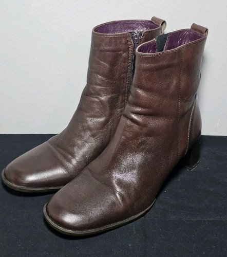 Clarks springers brown leather - brown,