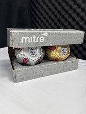 Vintage England Football Official Mitre Mini England Football Twin Pack RETRO 