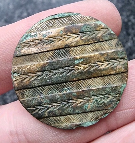 Georgian button decorated - button,