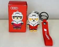 Audi Bear Keyring Set with Red