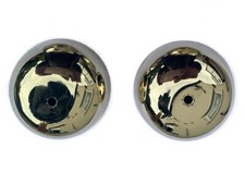 Genuine GPO 300 series pair of polished bells with screws and star washers.