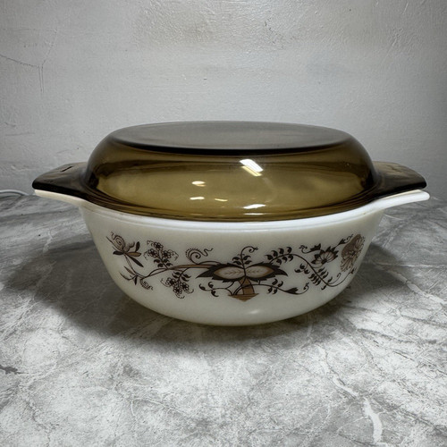Vintage pyrex casserole dish - vintage,