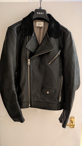Premium black leather - h&m,