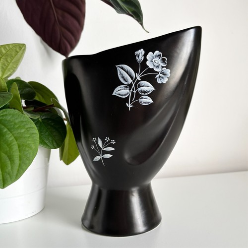 Mid century black - century, satin