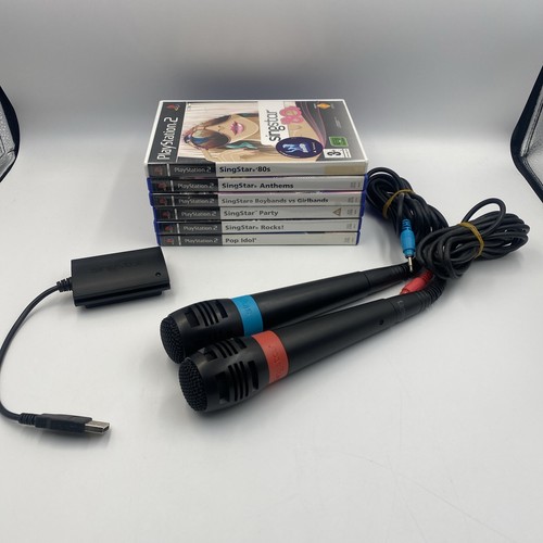 Singstar ps2 bundle with - ps2, x