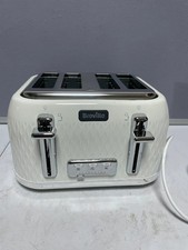 Breville VTT911 Curve 4 Slice Toaster 2100W White and Chrome Customer Return