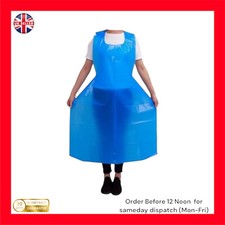 100pcs Blue Plastic Aprons Disposable For adults Size 70 X 120cm, 10Microns
