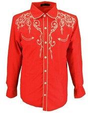 Mazeys Mens Red Western Cowboy