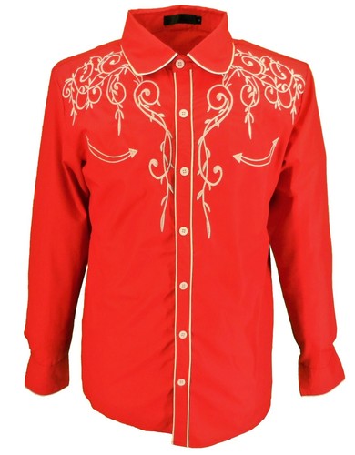 Mazeys mens red - red, western