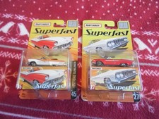 Matchbox Superfast cars mint boxed. 1956 Ford 1961 Dodge