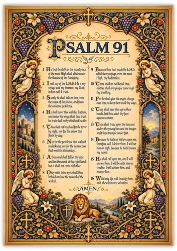 Psalm poster christian - psalm,