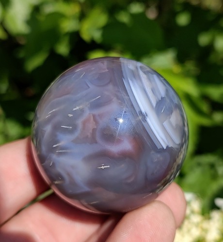 Mozambique tube agate sphere - tube,