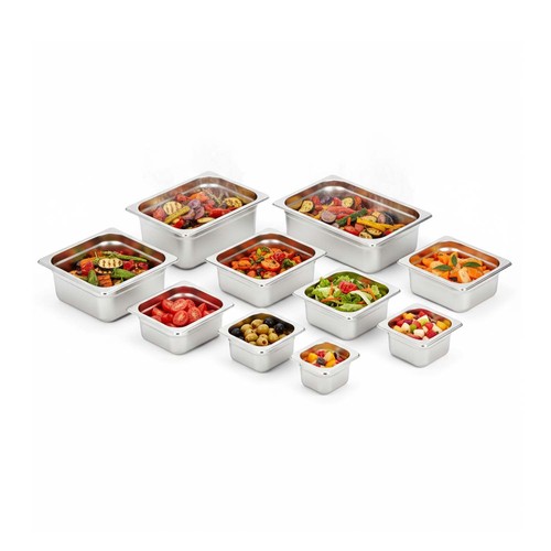 Stainless steel gastronorm pan - steel,