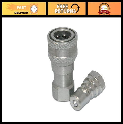 Hydraulic quick coupler set - coupler,