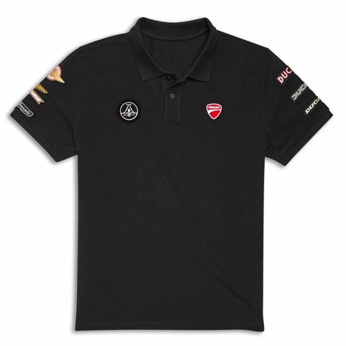 Ducati icon black polo shirt - ducati,