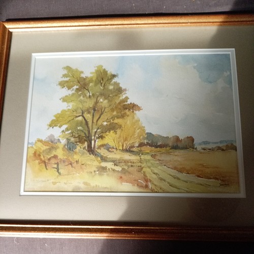 Country scene watercolour - country,