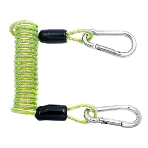 Diving coil lanyard snap clips - coil,