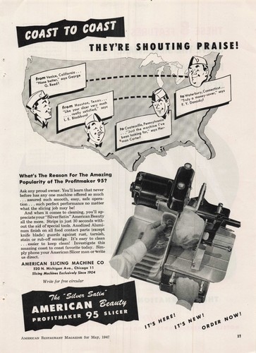 Vtg 1951 print american - print, ad