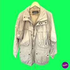 KLEPPER Men's Vintage Sportswear Jacket, Gore-Tex Hooded Utility, Beige, UK L