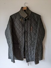 Ringspun Mens Quilted Jacket Coat Green Small Hunting Army