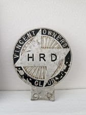 VINCENT HRD OWNERS CLUB  BADGE
