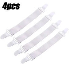 16/4Pcs/Set Adjustable Bed Sheet Grippers Belt Fastener Bed Sheet Clips Mattress