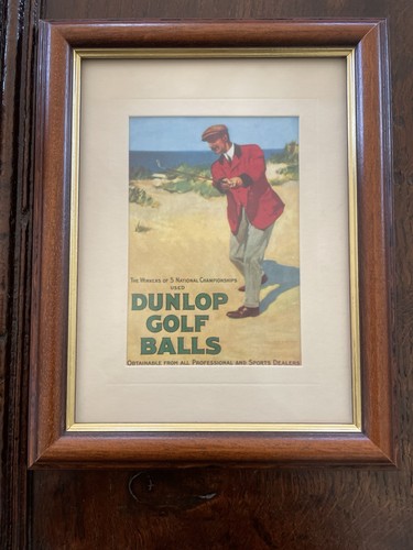 Dunlop golf balls framed - balls,