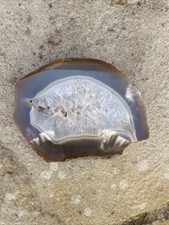 Agate Geode Slice Quartz Geode Crystal Mineral Rock 385g Healing