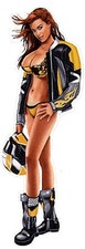 Sticker biker pin up girl