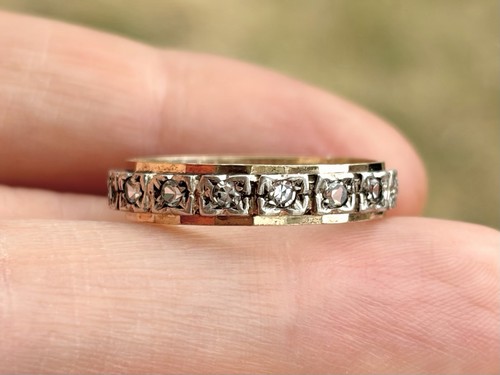 Vintage two tone 9ct - two, &