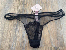 Agent Provocateur Black "Clarence" Thong - AP3 Medium - Brand New with Tags