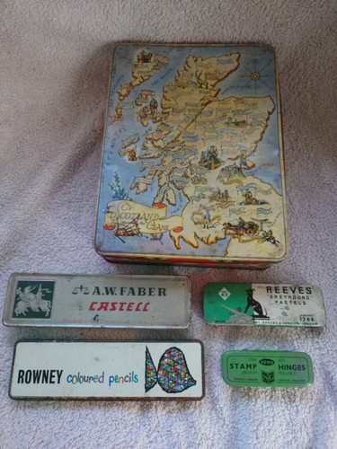 Five vintage storage - vintage,